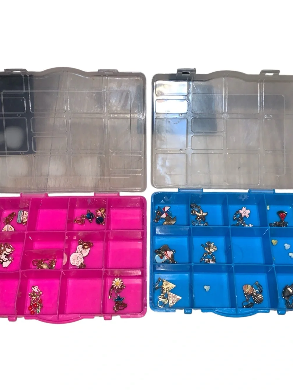 13 Sets of Girls Clip On Earrings With Jewelry Organizers